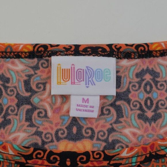 NEW LuLaRoe Irma Loose Orange Tunic Top Long Shirt Tail Top‎ Medium Boat - Picture 8 of 9